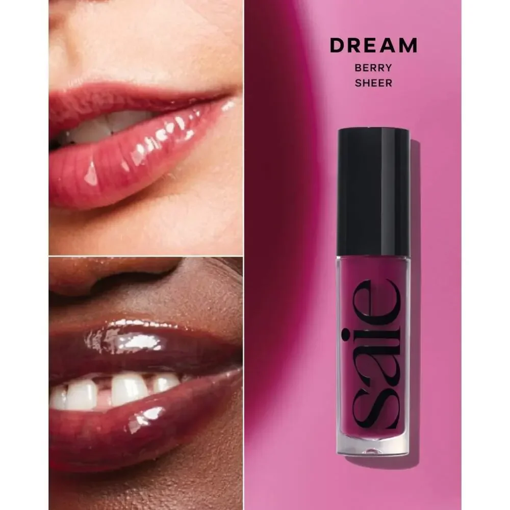 Saie Glossybounce™ High-Shine Hydrating Lip Gloss Oil in Dream